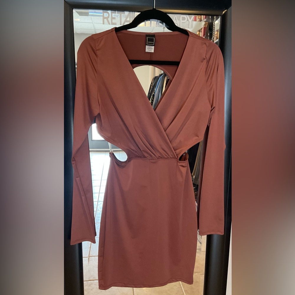 Sexy Surplice Back Cut Out Dress